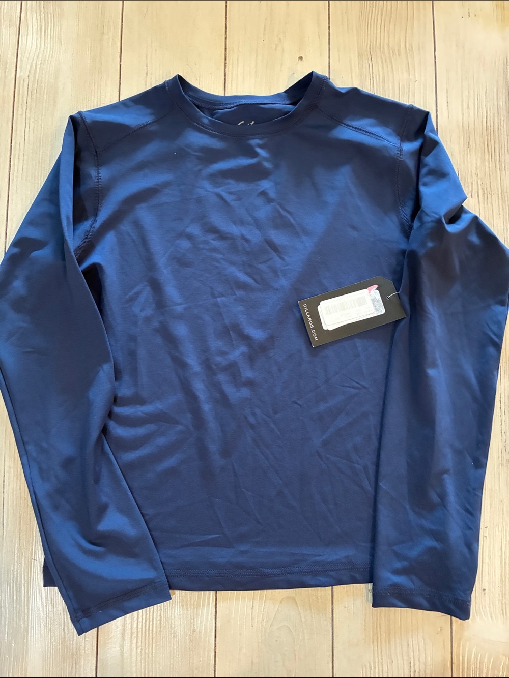 Kids Long-Sleeve Crew Neck Shirt - Navy